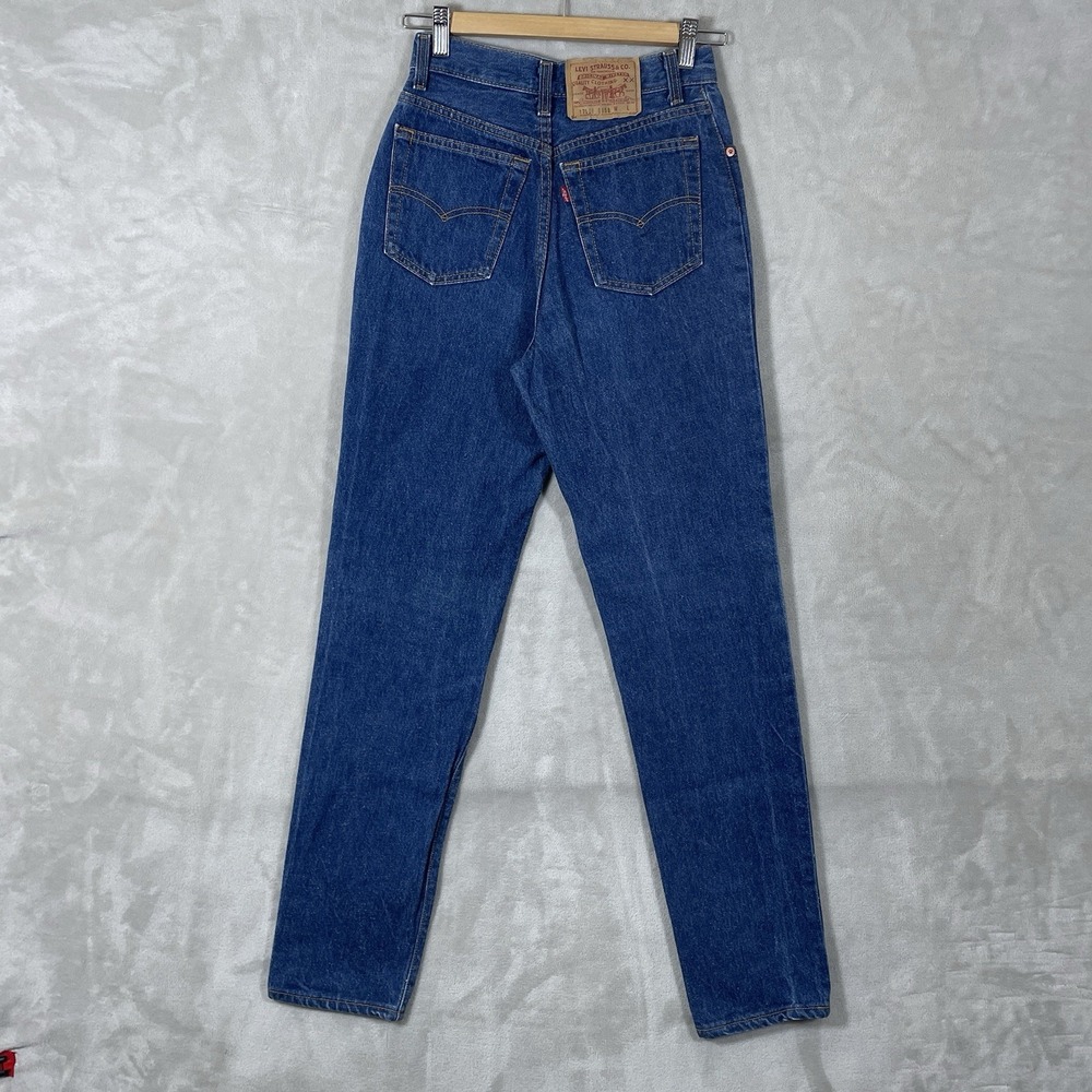 Vtg 80s Levis 501 FOR WOMEN Sz 7 26x31 Made in USA 17501-0158 Dark Wash READ*